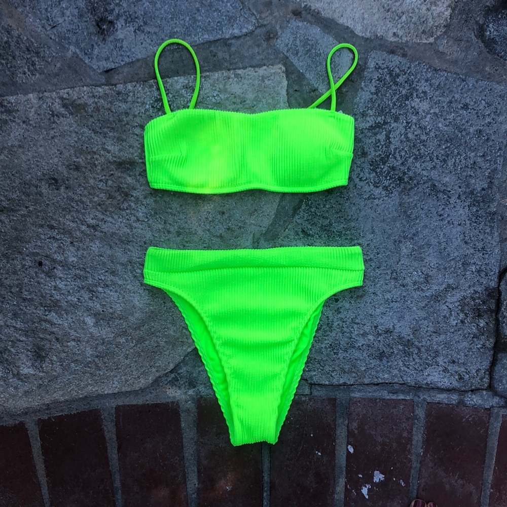 Neon Hollister bikini